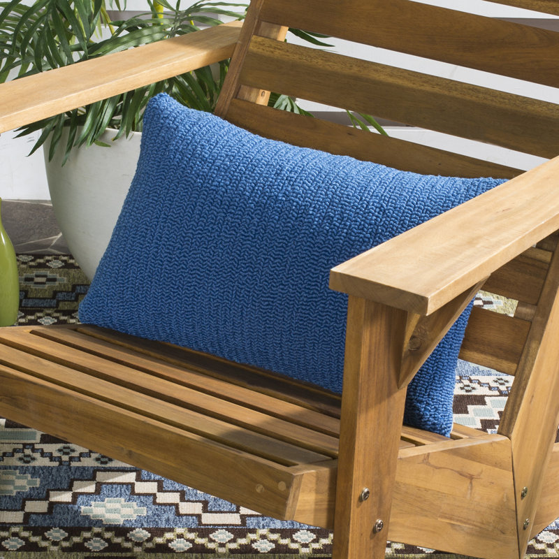 Light Marine Blue Rectangular Kids Indoor/Outdoor Pillow Set