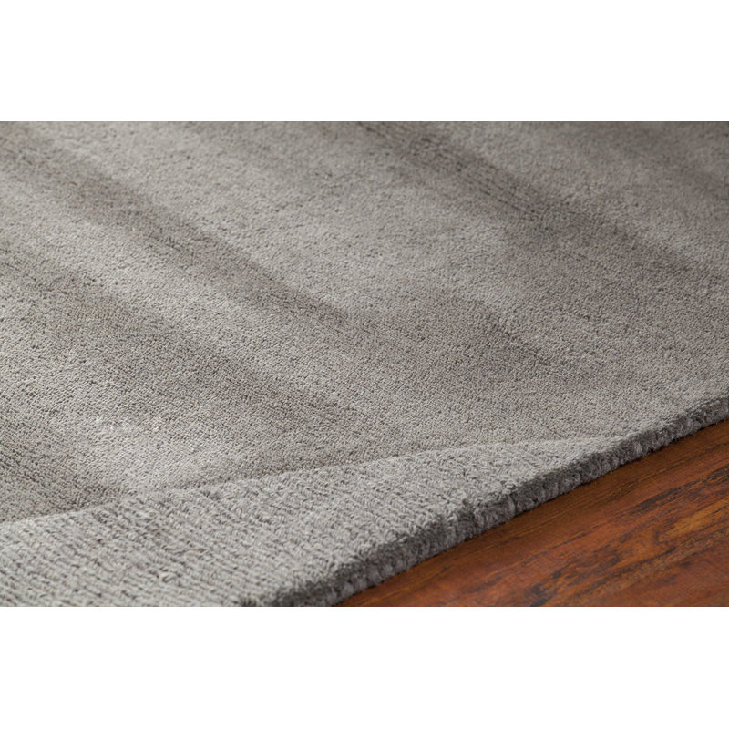 Handmade Jaipur Elegance Gray Wool 5' x 7' Tufted Rug
