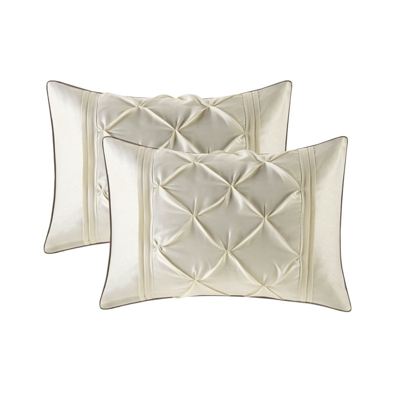 Ivory Microfiber Queen 24-Piece Bedding Set