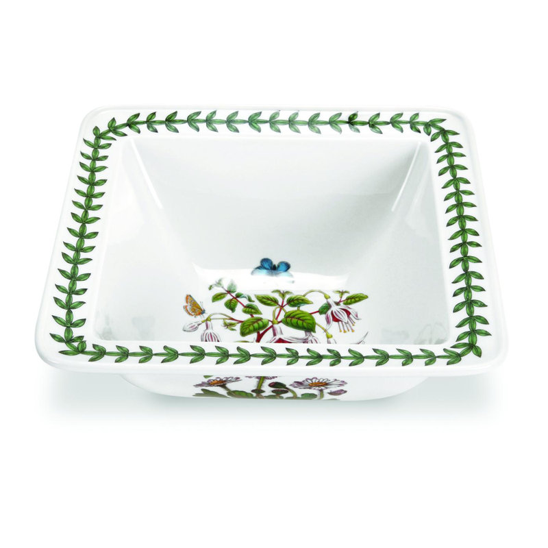 Botanic Bliss 8.5" Ceramic Salad Bowl - Microwave & Dishwasher Safe