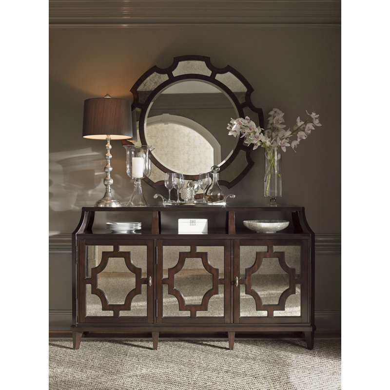 Kensington Transitional 71'' Brown Mirrored Buffet