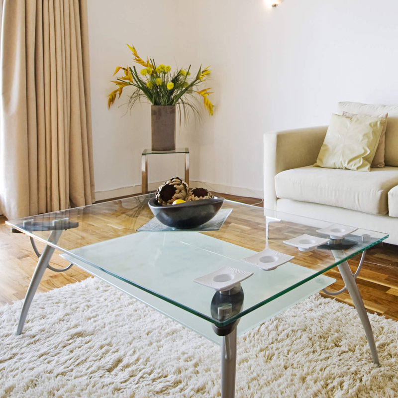 Elegant 18" x 24" Clear Tempered Glass Rectangle Table Top
