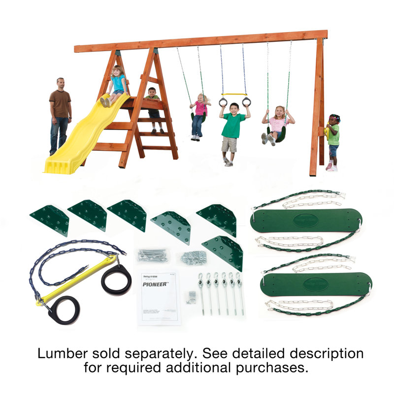 Pioneer DIY Swing Set Hardware Kit with Rings