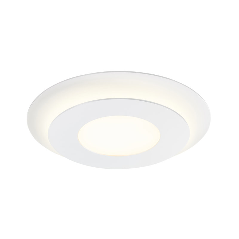 Textured White Aluminum 20" LED Flush Mount Light