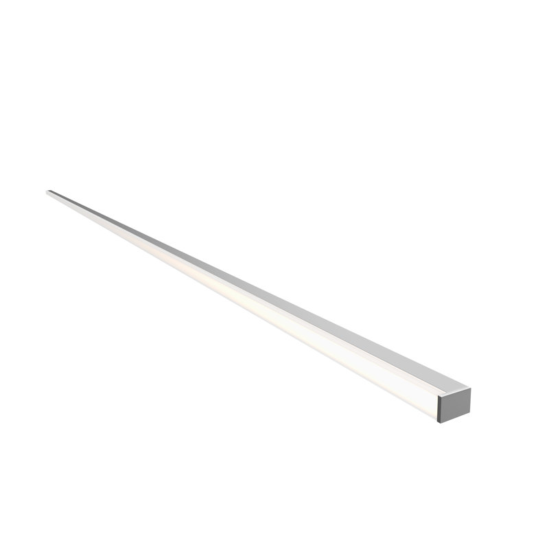 Sleek 72" Silver Satin Aluminum Dimmable LED Bath Bar