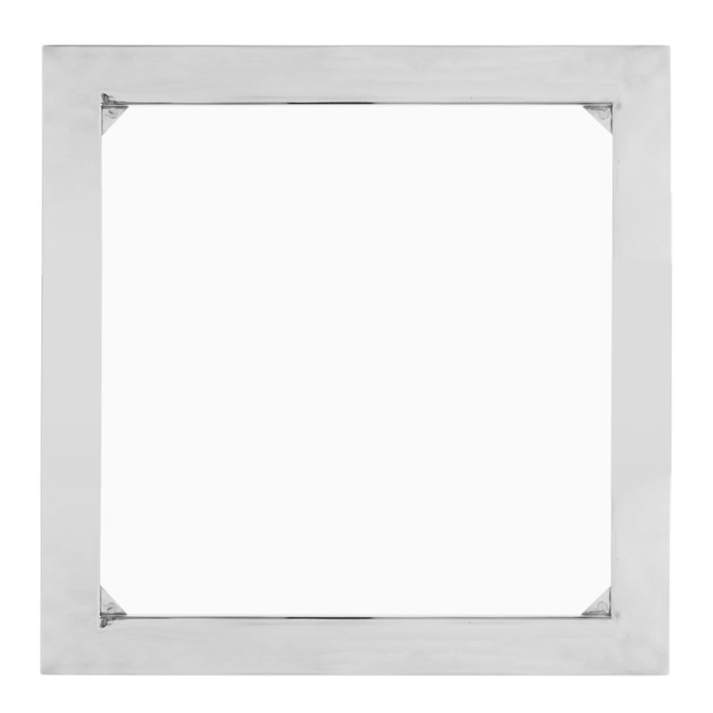 Charleston Square Silver Acrylic & Glass End Table