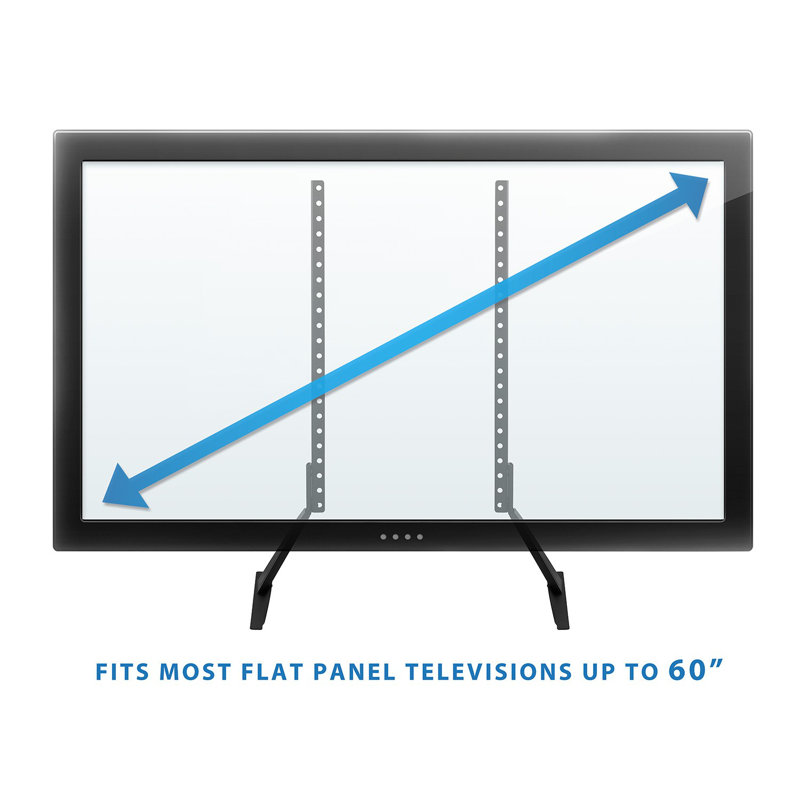 Sleek Universal Steel TV Stand with VESA Mount for 22"-60" Screens