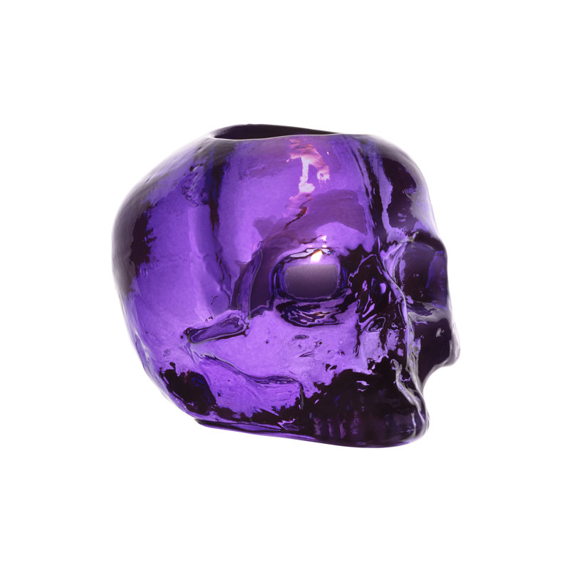 Ludvig Löfgren Handmade Purple Lead Free Crystal Votive Holder