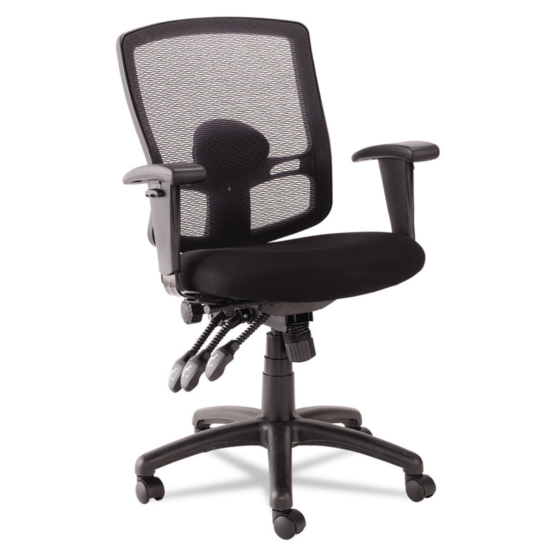 Adjustable Ergonomic Mesh Office Chair with Tilt and Swivel, Black
