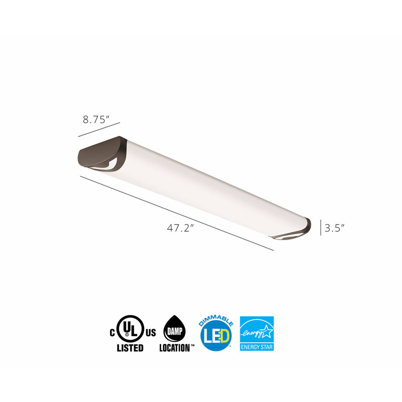 Boomerang Brushed Nickel LED Flush Mount Energy Star Certified