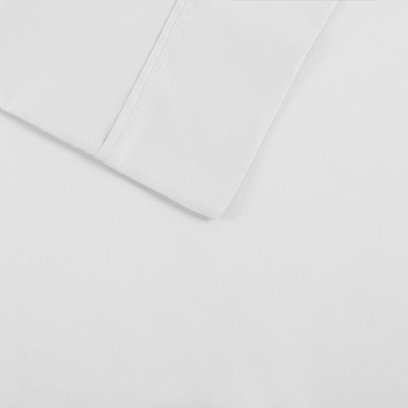 1500 Thread Count White Cotton Blend Pillowcases - Standard/Queen