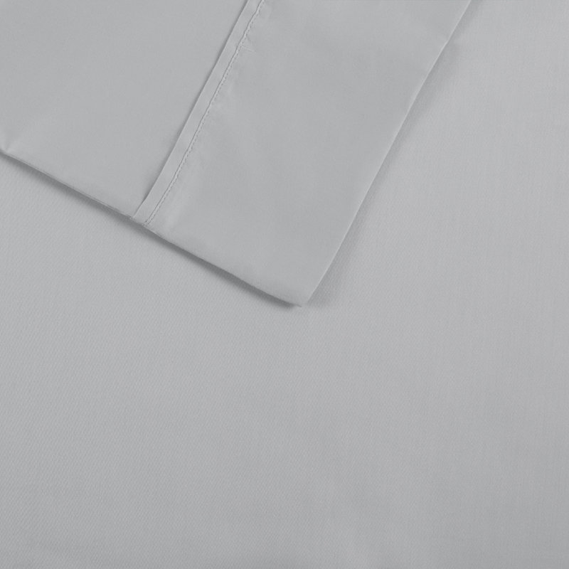 1500 Thread Count Gray Cotton Blend Standard Pillowcases, 2-Piece Set