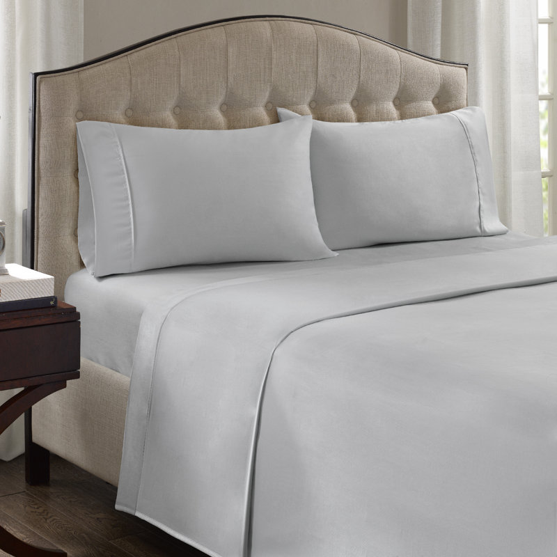 1500 Thread Count White Cotton Blend Pillowcases - Standard/Queen