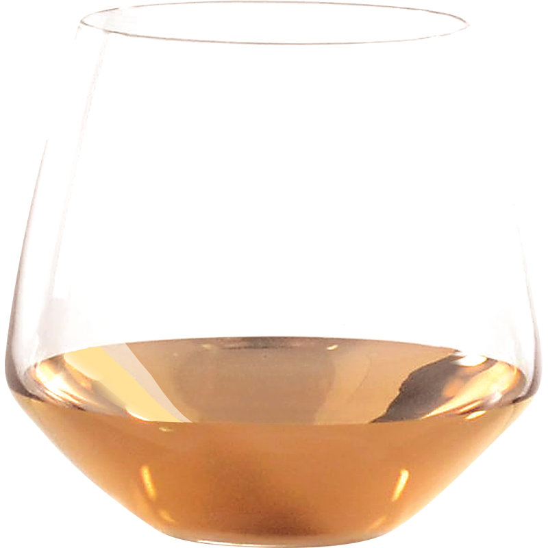 Barski 10.5oz Handmade Glass Tumblers with 24K Gold Bottom (Set of 4)