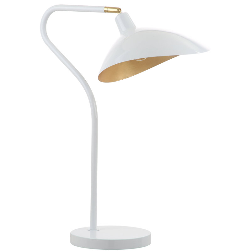 Contemporary White Adjustable Desk Lamp for Kids' Nursery