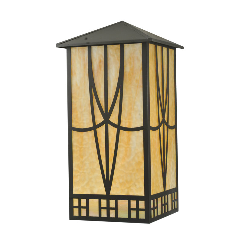 Scottsdale Ambient Steel Sconce with Colorful Glass Shade