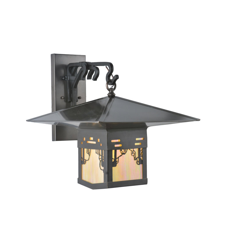 Seneca Mission Stickley Brown Lantern Wall Sconce