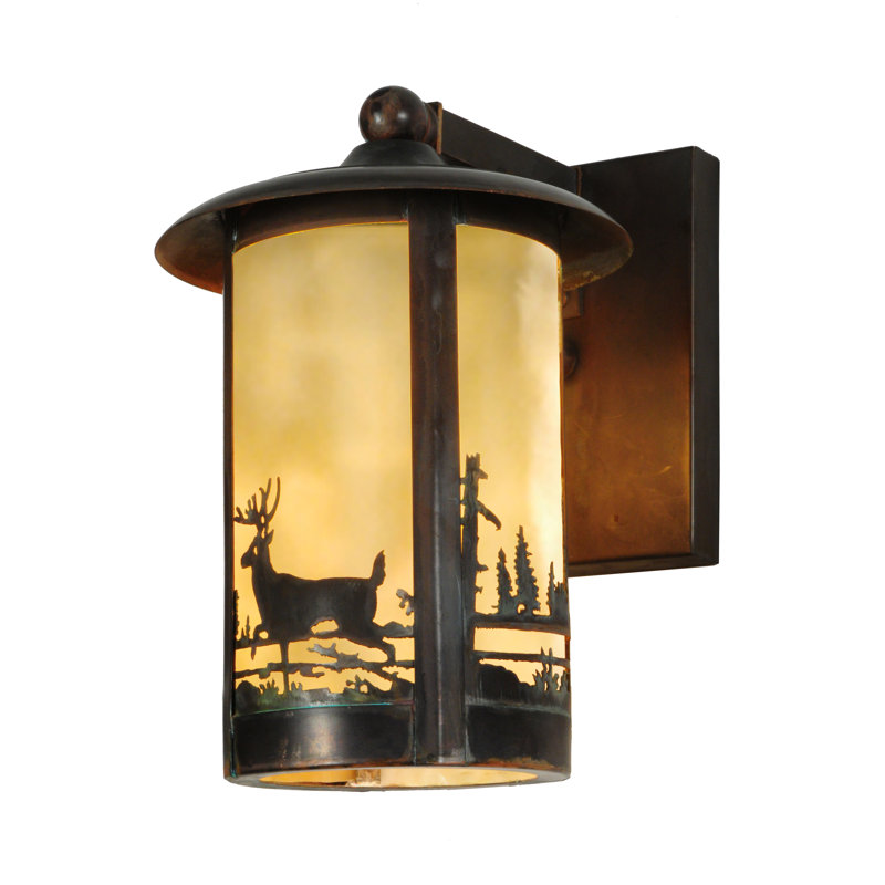 Elegant Brass Dimmable 1-Light Wall Sconce