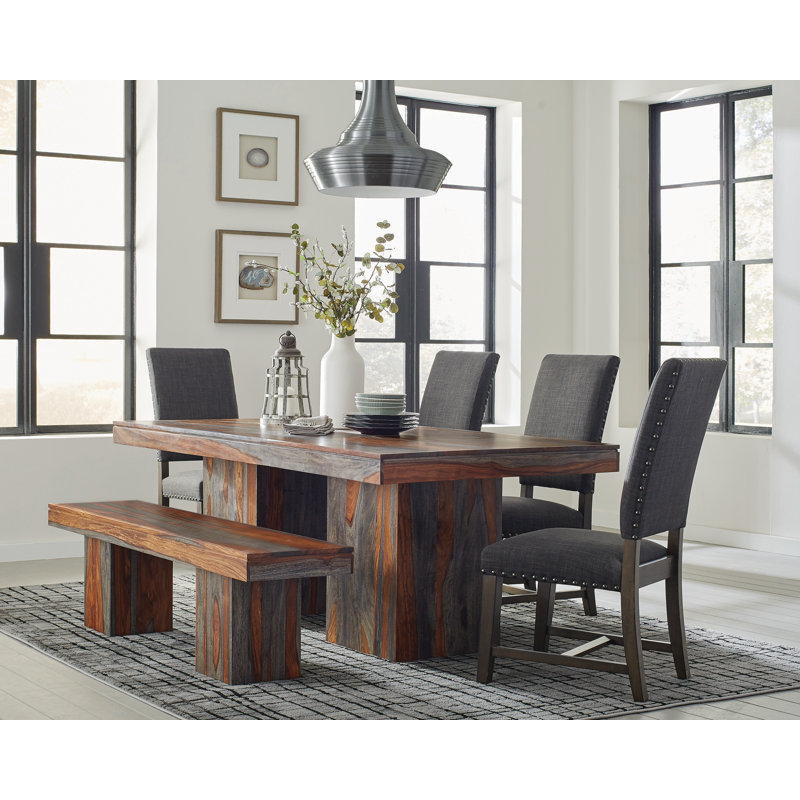 Transitional Gray Faux Leather Upholstered Parsons Side Chair