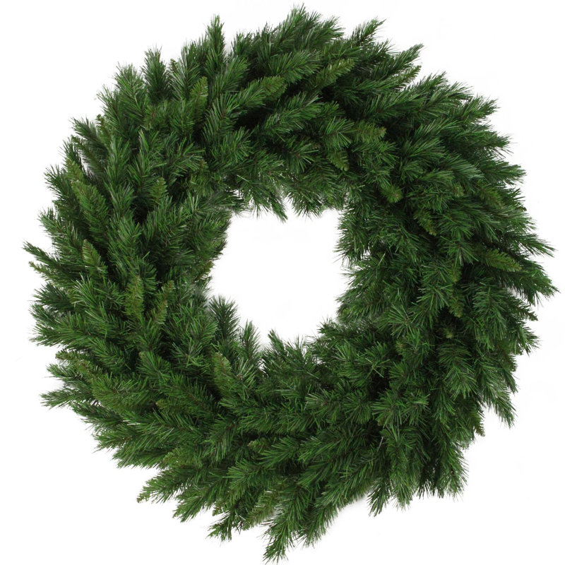 Lush Green 36-Inch Artificial Pine Christmas Wreath