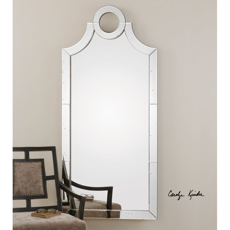 66" Silver Frameless Rectangular Modern Mirror