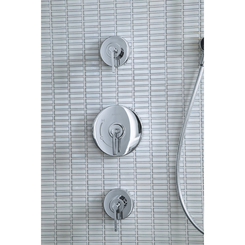 Polished Chrome Lever Handle Volume Control Trim