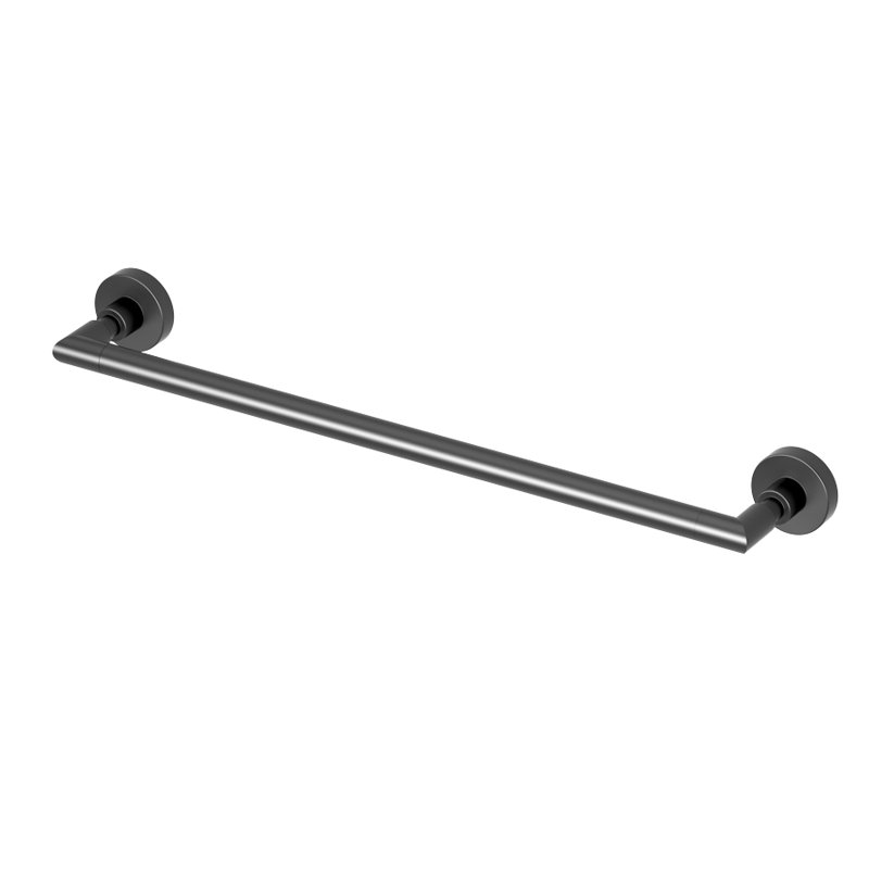 Matte Black Wall Mounted Bathroom Towel Bar, 20 Inch