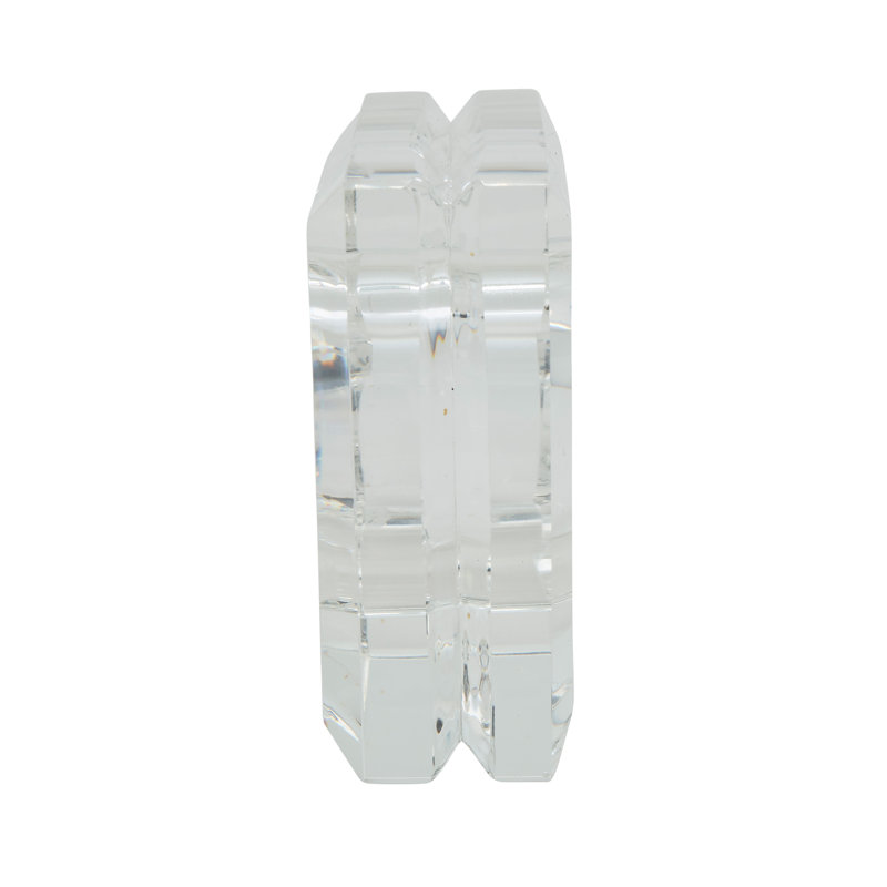 Clear Crystal Square Napkin Ring Set of Four