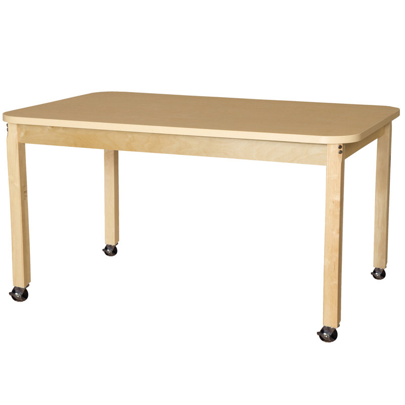 Maple Grain High Pressure Laminate Rectangle Activity Table