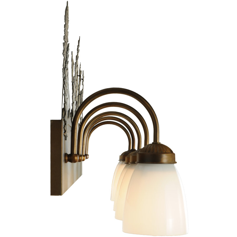 Bronze 5-Light Energy Star Vanity with White Accents
