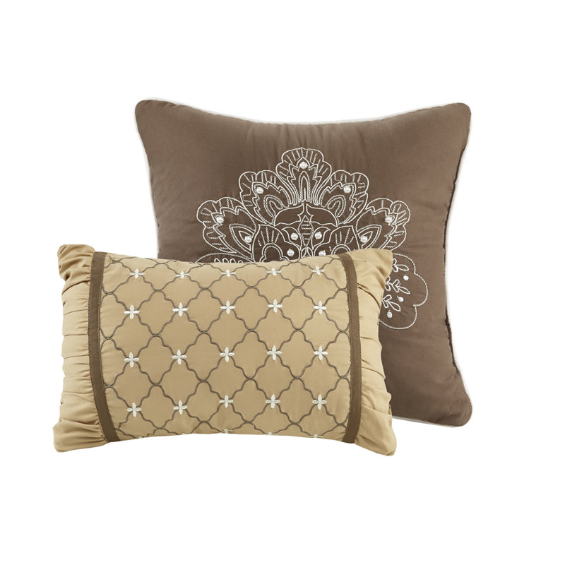 Bellagio Brown King Reversible Microfiber Bedspread Set