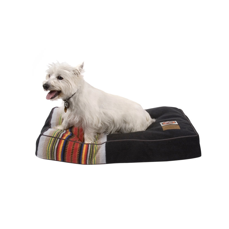 Small Black and Multicolor Orthopedic Outdoor Pet Bed