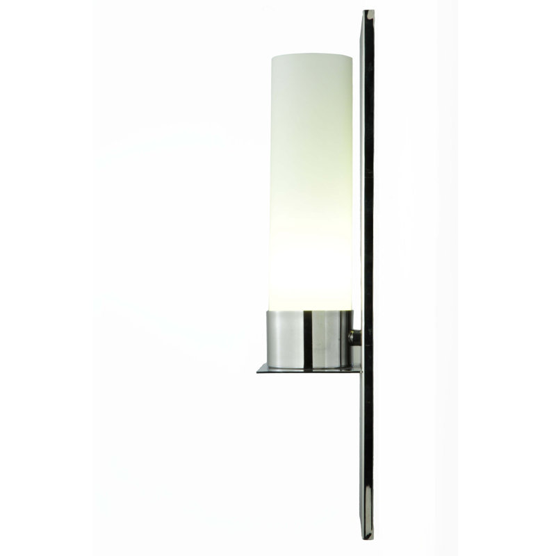 Silver 18" Energy Star Wall Sconce with Frosted Glass