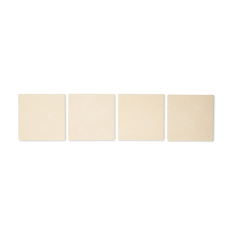 Cordierite Beige Rectangular Pizza Grill Stone Tiles, Set of 4