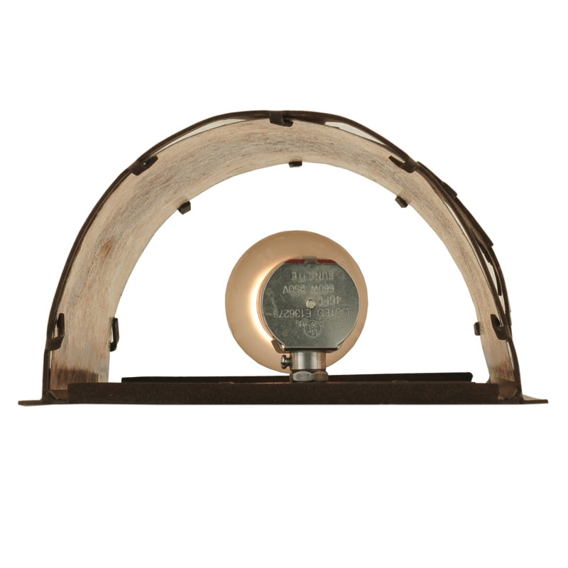 Rustic Silver 1-Light Direct Wired Energy Star Sconce