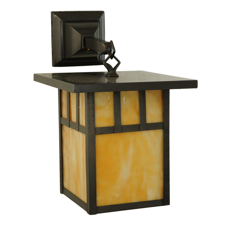 Brown 1-Light Medium Base Wall Sconce