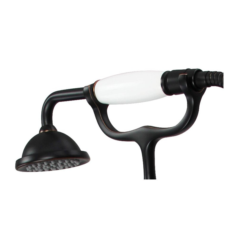 Oil Rubbed Bronze Freestanding Tub Filler with Diverter