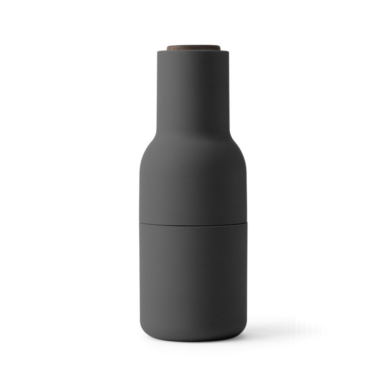 Carbon and Ash Wood and Plastic Salt and Pepper Grinder Set
