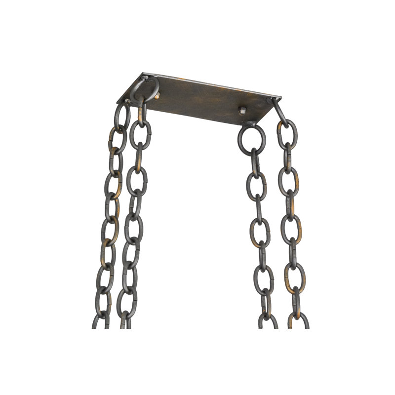 French Bronze Handcrafted Metal Hanging Pot Rack