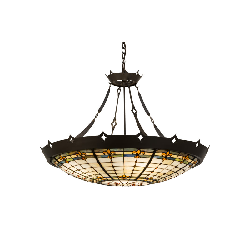 Timeless Bronze 40" Glass LED Indoor/Outdoor Pendant