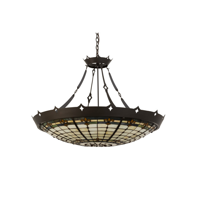 Timeless Bronze 40" Glass LED Indoor/Outdoor Pendant