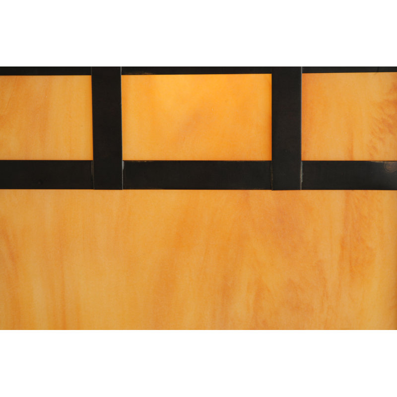 Craftsman Brown 1-Light Lantern Sconce with Idalight Panels