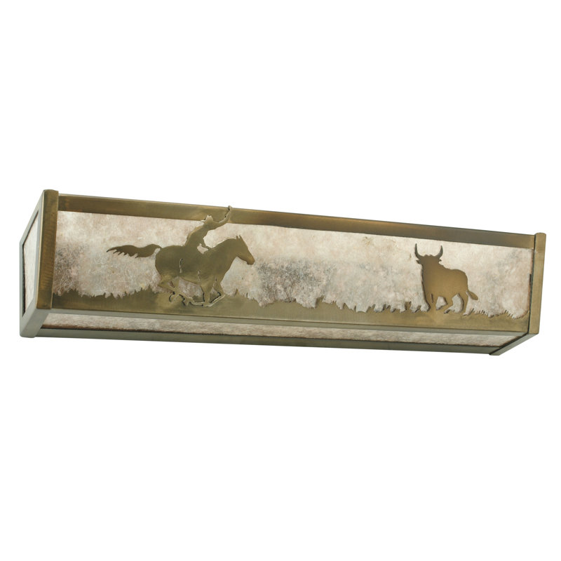 Rustic Silver 4-Light Medium Base Vanity Bar