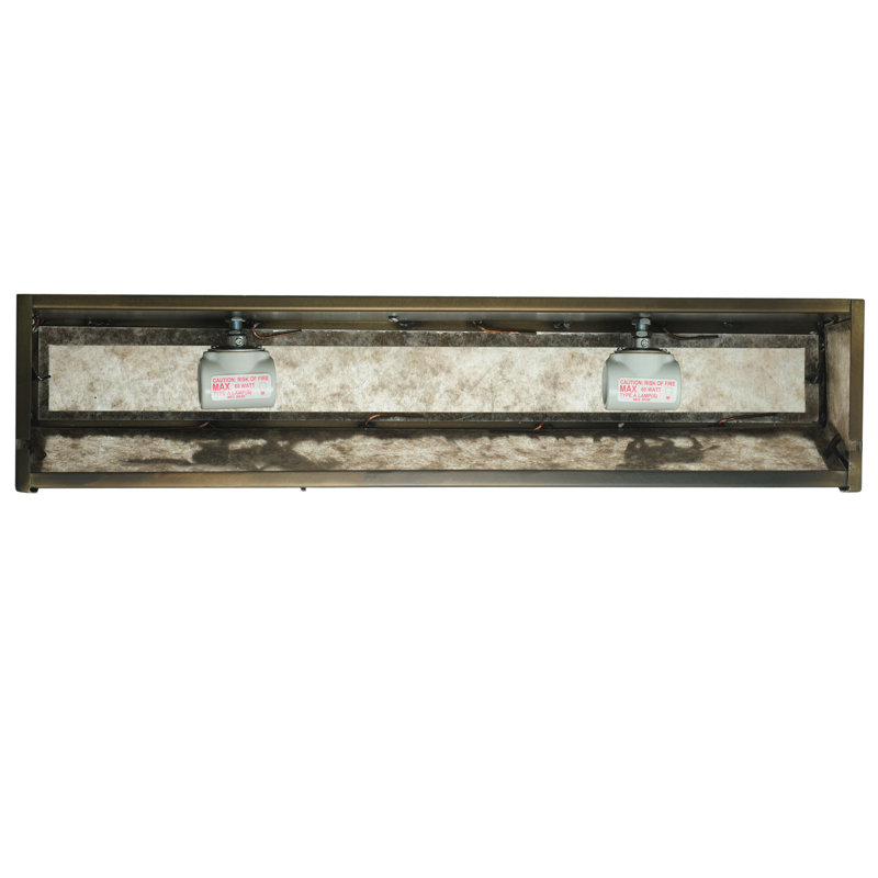 Rustic Silver 4-Light Medium Base Vanity Bar