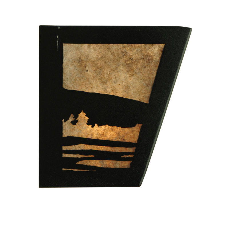 Sailboat Mountain View 4-Light Black Bronze Bath Vanity Light