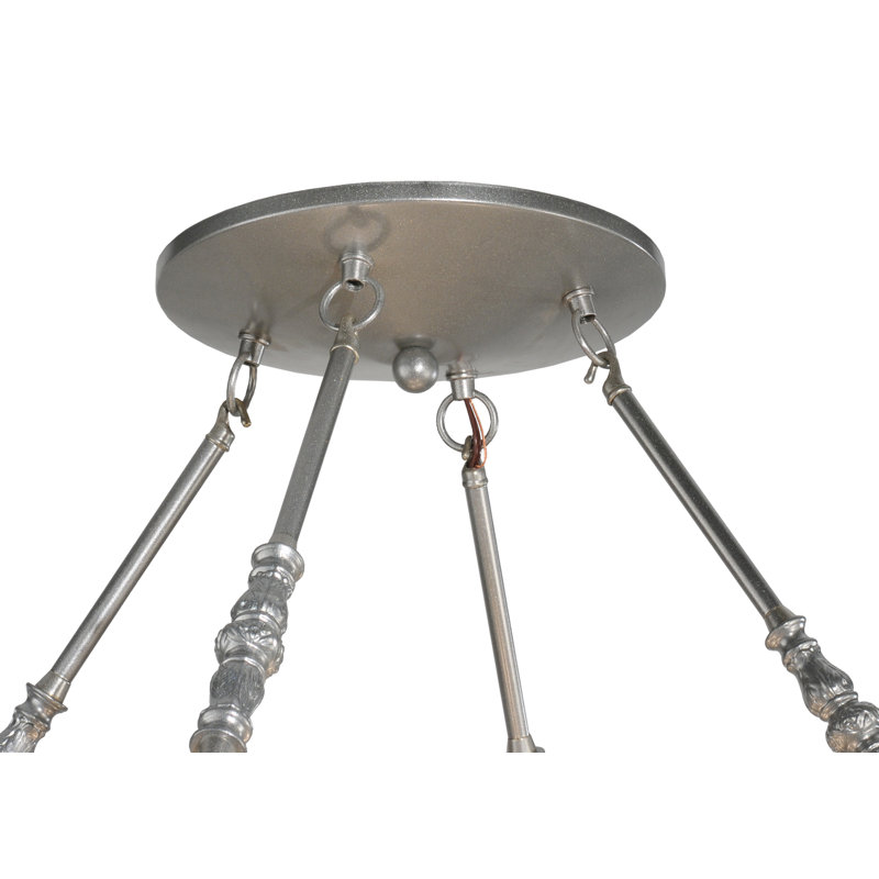 Elysian 30" Nickel Bowl LED Semi-Flushmount for Indoor/Outdoor