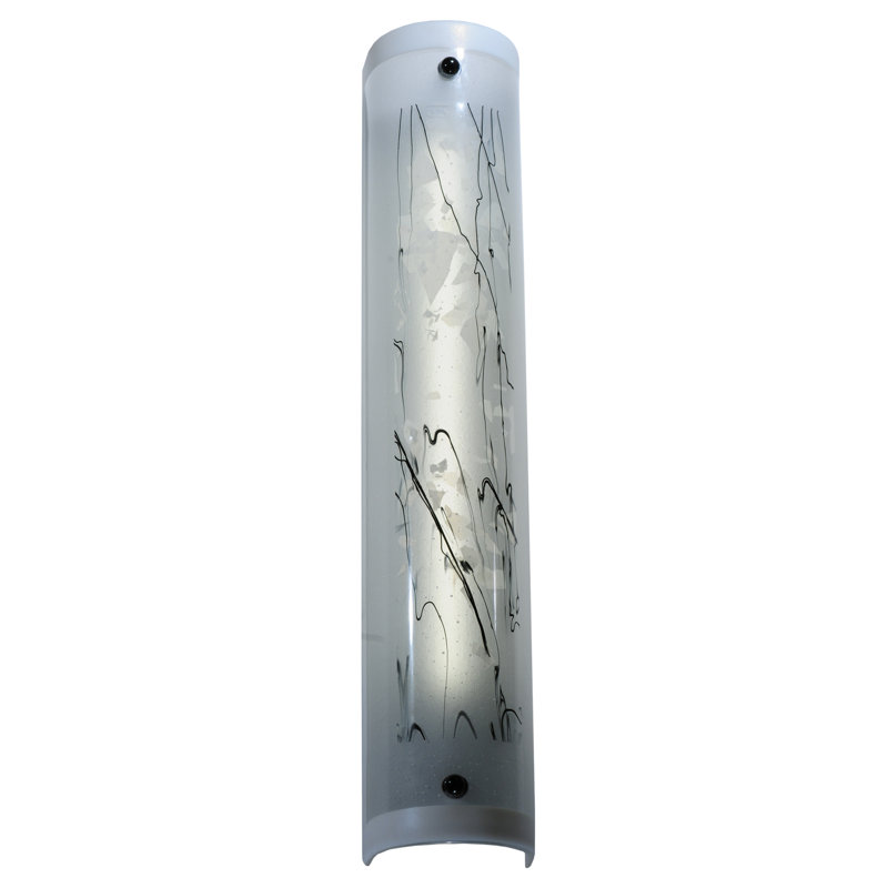 Metro Fusion 1-Light Dimmable Black Energy Star Wall Sconce