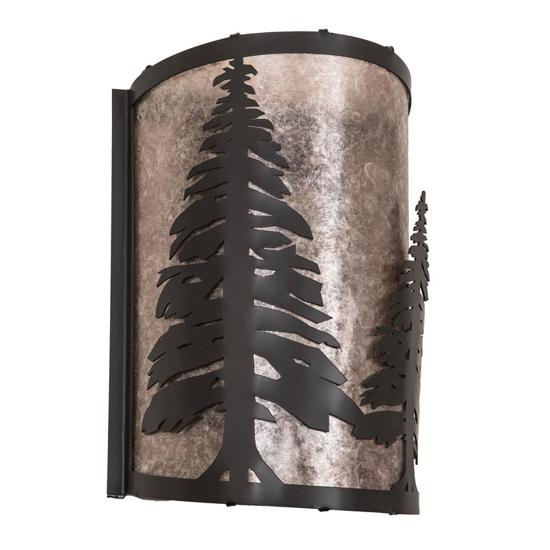 Timeless Bronze 1-Light Tall Pines Wall Sconce