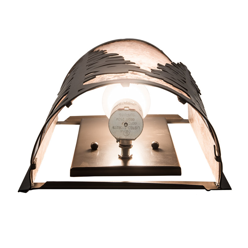 Timeless Bronze 1-Light Tall Pines Wall Sconce