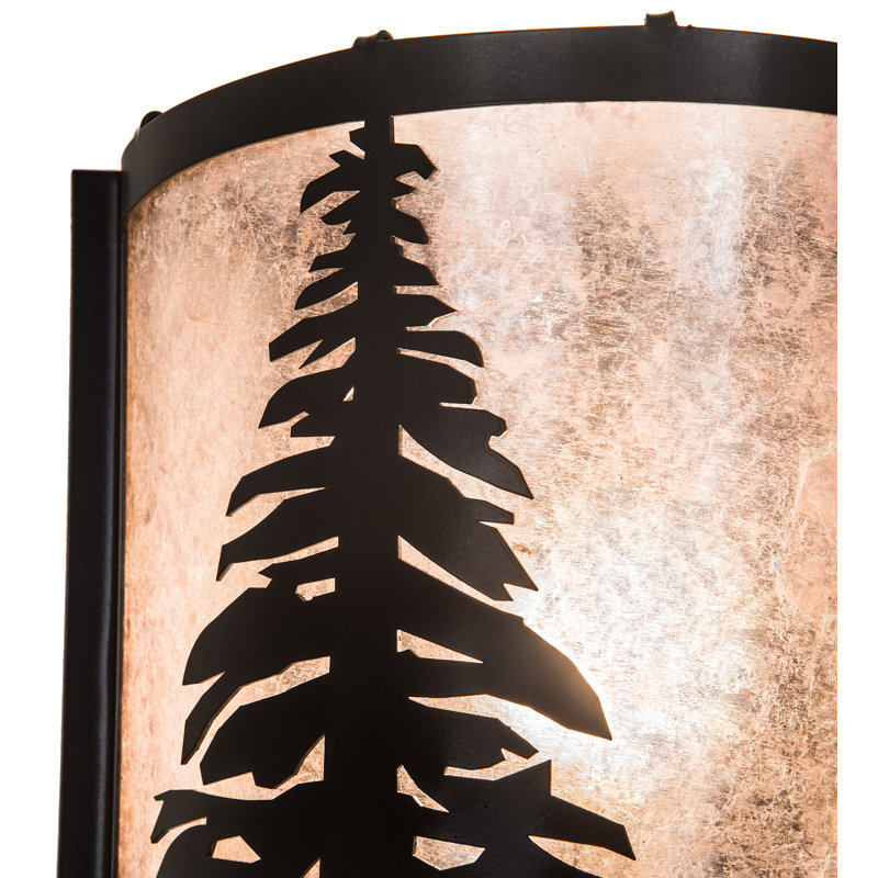 Timeless Bronze 1-Light Tall Pines Wall Sconce